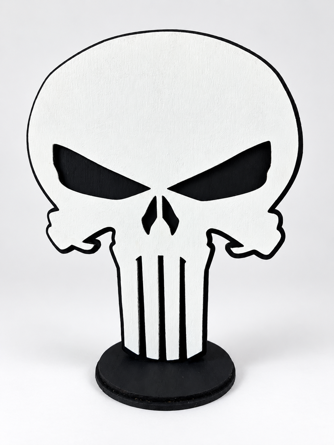 Handmade Wooden Skull Figure – Decorative Home Decor