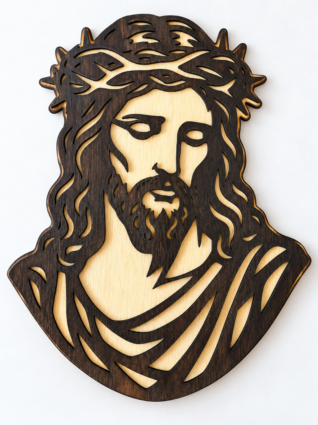 Jesus Wall Art – Handmade Wooden Cross Decor, Christian Home Decor