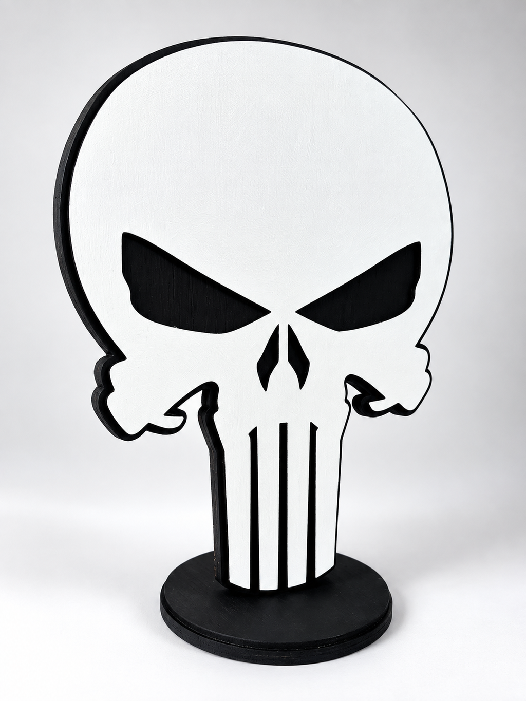 Handmade Wooden Skull Figure – Decorative Home Decor
